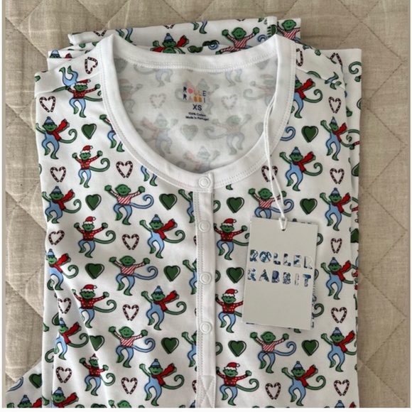 Roller rabbit merry monkey pajamas - Picture 2 of 4